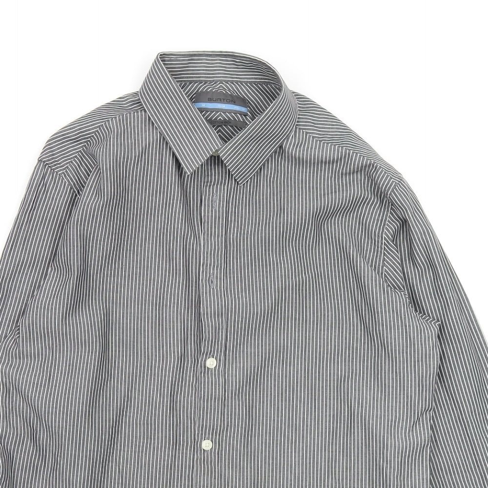 Mens UK Size M Burton Multicoloured  Button-Up Long Sleeve Casual Shirt