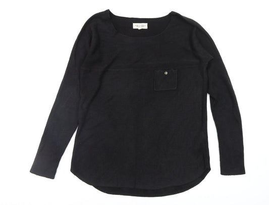 Womens UK Size M New Look Black Pullover Jumper