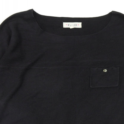 Womens UK Size M New Look Black Pullover Jumper
