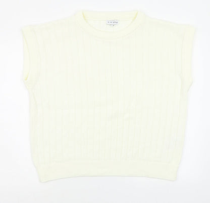 Womens UK Size 14 In the Style White Pullover Jumper