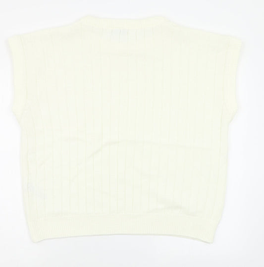 Womens UK Size 14 In the Style White Pullover Jumper