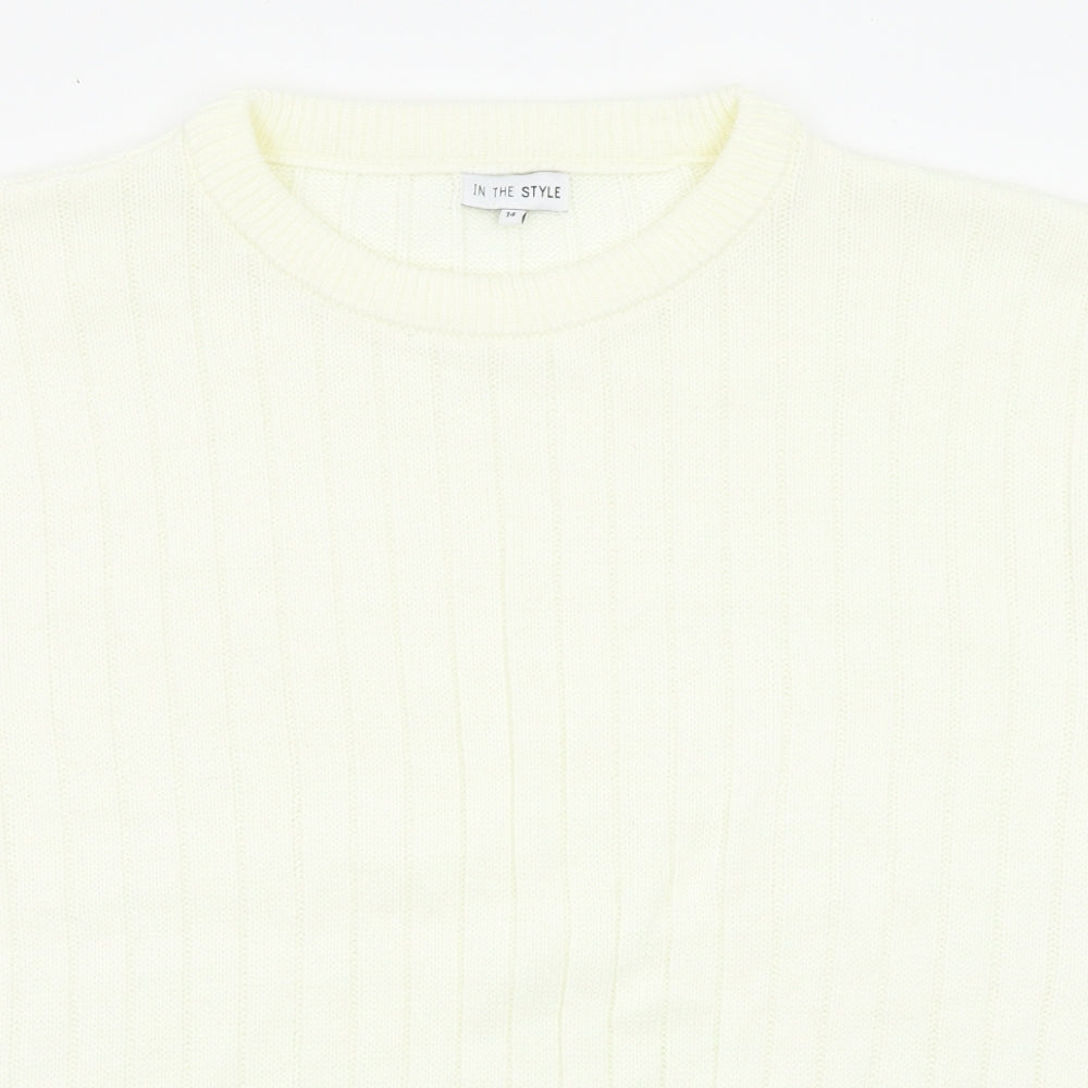 Womens UK Size 14 In the Style White Pullover Jumper