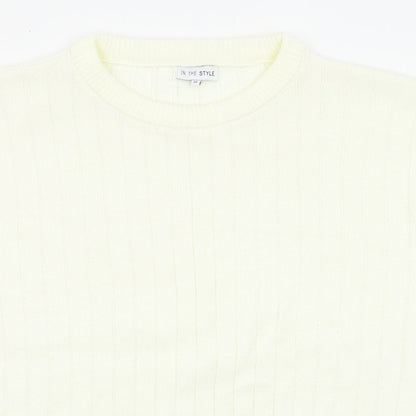 Womens UK Size 14 In the Style White Pullover Jumper