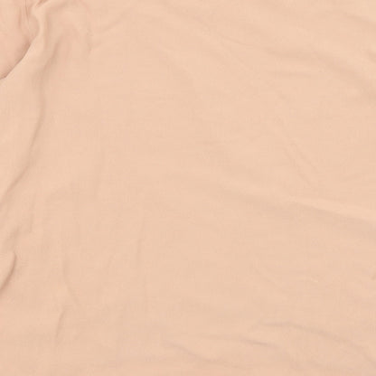 Womens UK Size 4 Zara Beige Basic Blouse