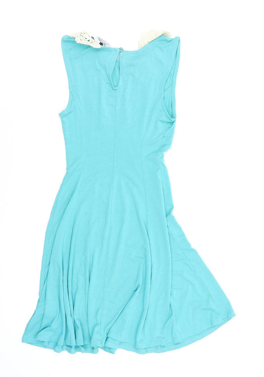 New Look Womens Blue   Fit & Flare  Size 8