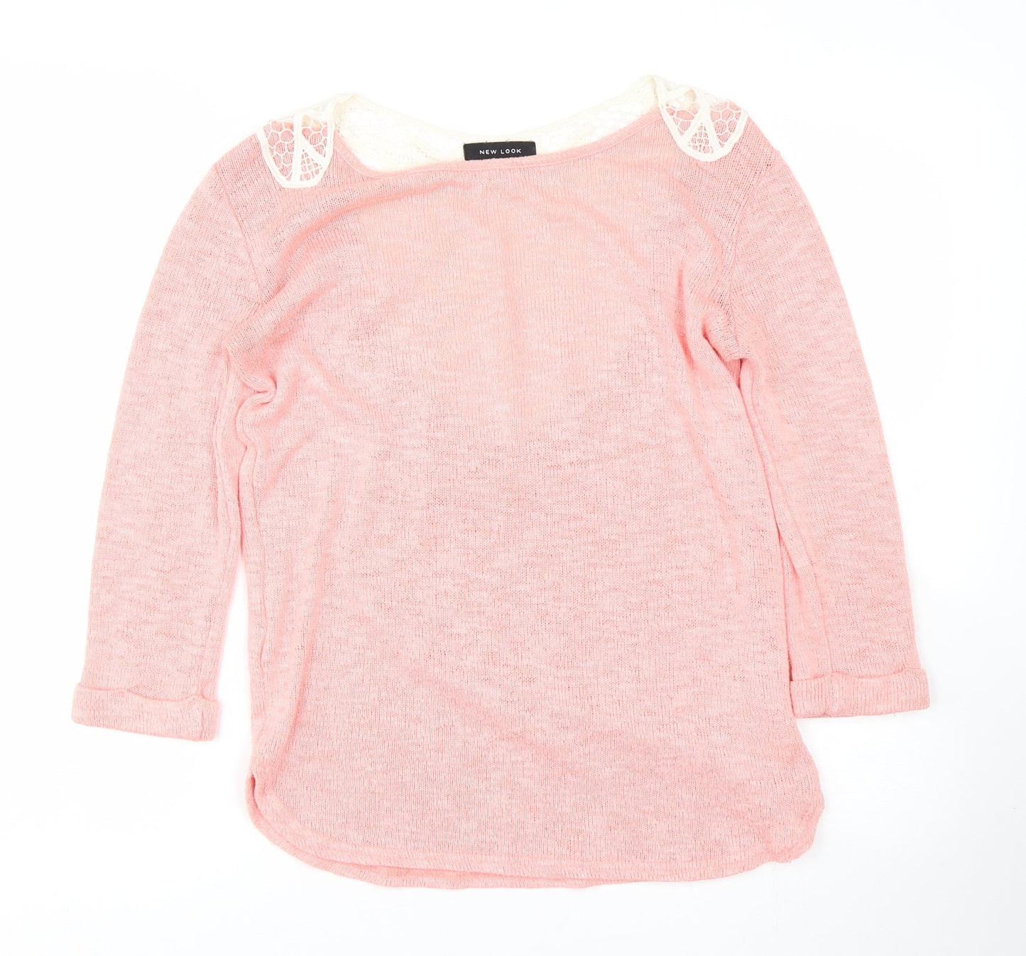 Womens UK Size 6 New Look Pink Pullover Jumper
