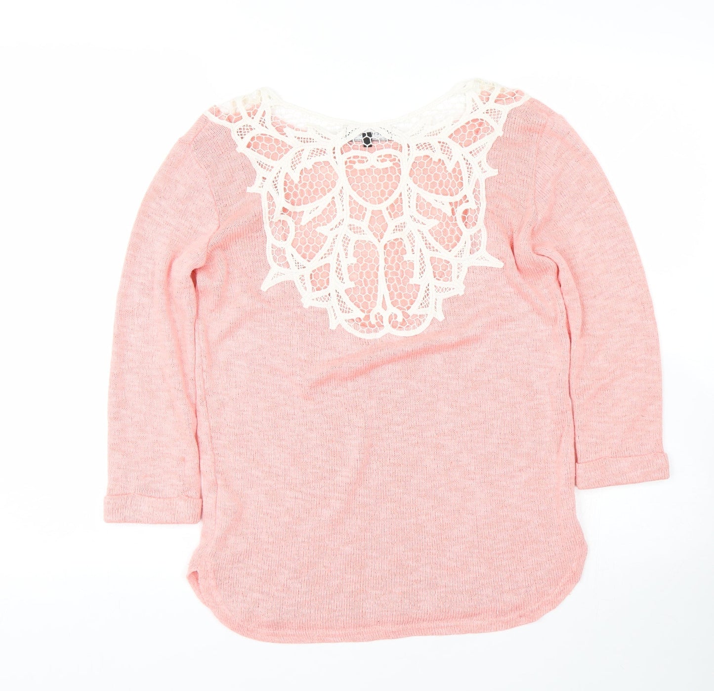 Womens UK Size 6 New Look Pink Pullover Jumper