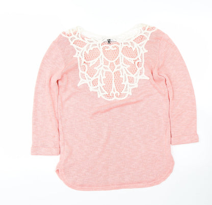 Womens UK Size 6 New Look Pink Pullover Jumper