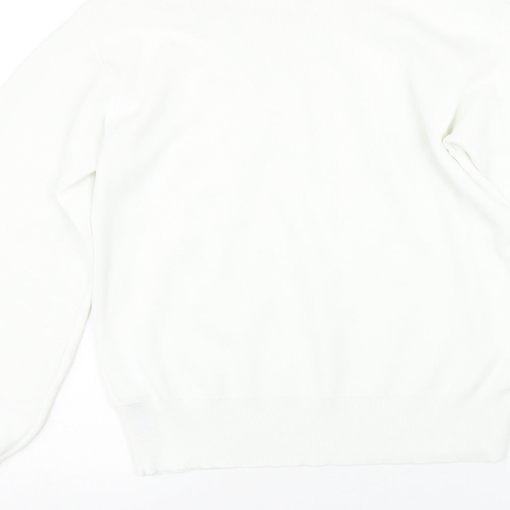 Womens UK Size 12 M&S White Pullover Jumper