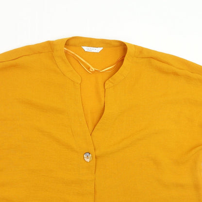 Papaya Womens Yellow   Basic Blouse Size 16