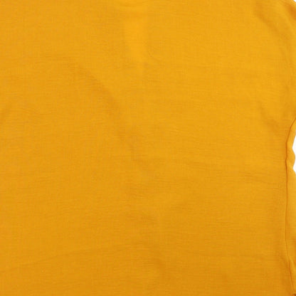 Papaya Womens Yellow   Basic Blouse Size 16