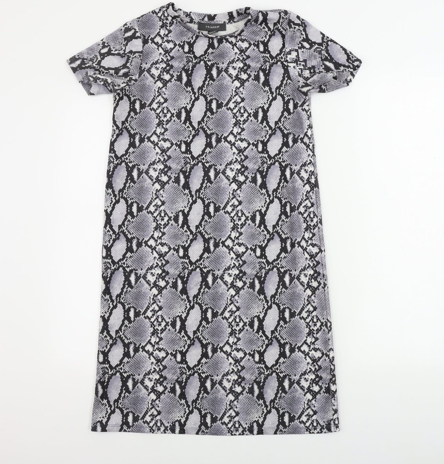 Primark  Womens Grey Animal Print  Bodycon  Size 6