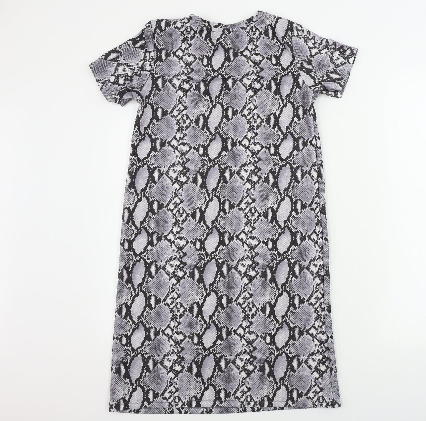 Primark  Womens Grey Animal Print  Bodycon  Size 6