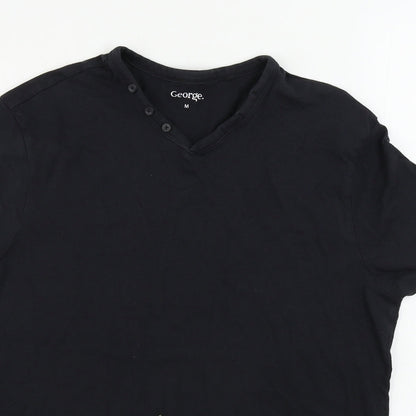 George  Mens Black    T-Shirt Size M