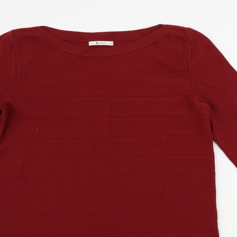 TU Womens Red   A-Line  Size 10