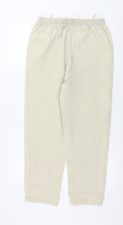 Womens UK Size 28 in Preworn Regular Fit  Beige Trousers