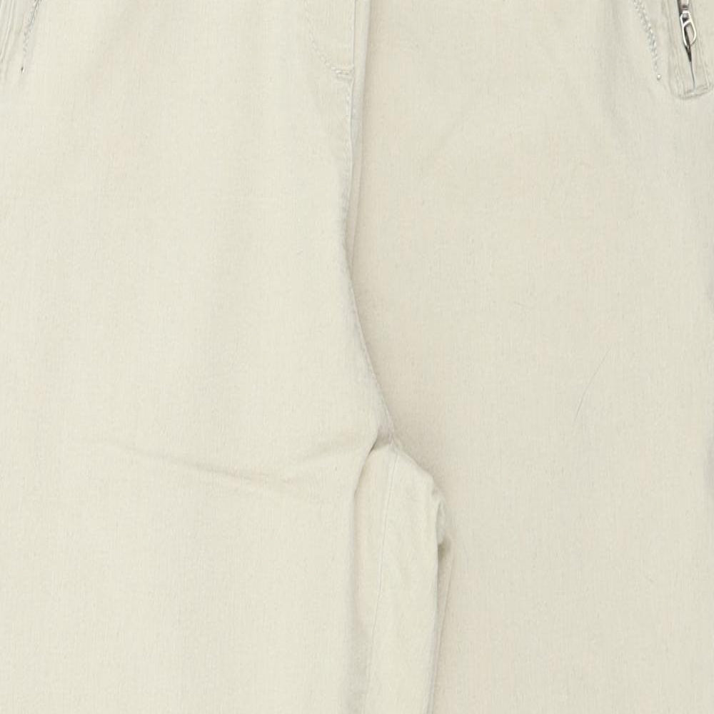 Womens UK Size 28 in Preworn Regular Fit  Beige Trousers