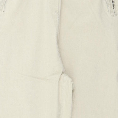 Womens UK Size 28 in Preworn Regular Fit  Beige Trousers