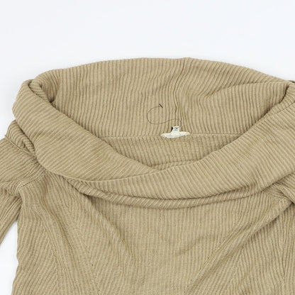 Womens UK Size 8 River Island Beige Pullover Jumper