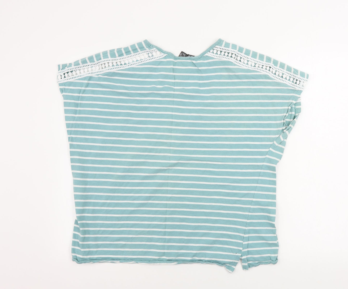 Primark   Womens Blue Striped  Basic T-Shirt Size XL