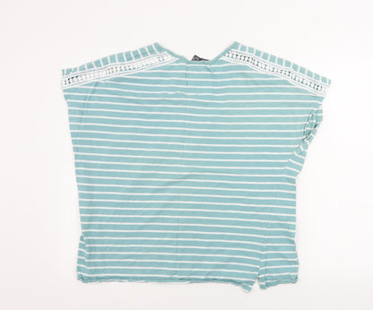 Primark   Womens Blue Striped  Basic T-Shirt Size XL
