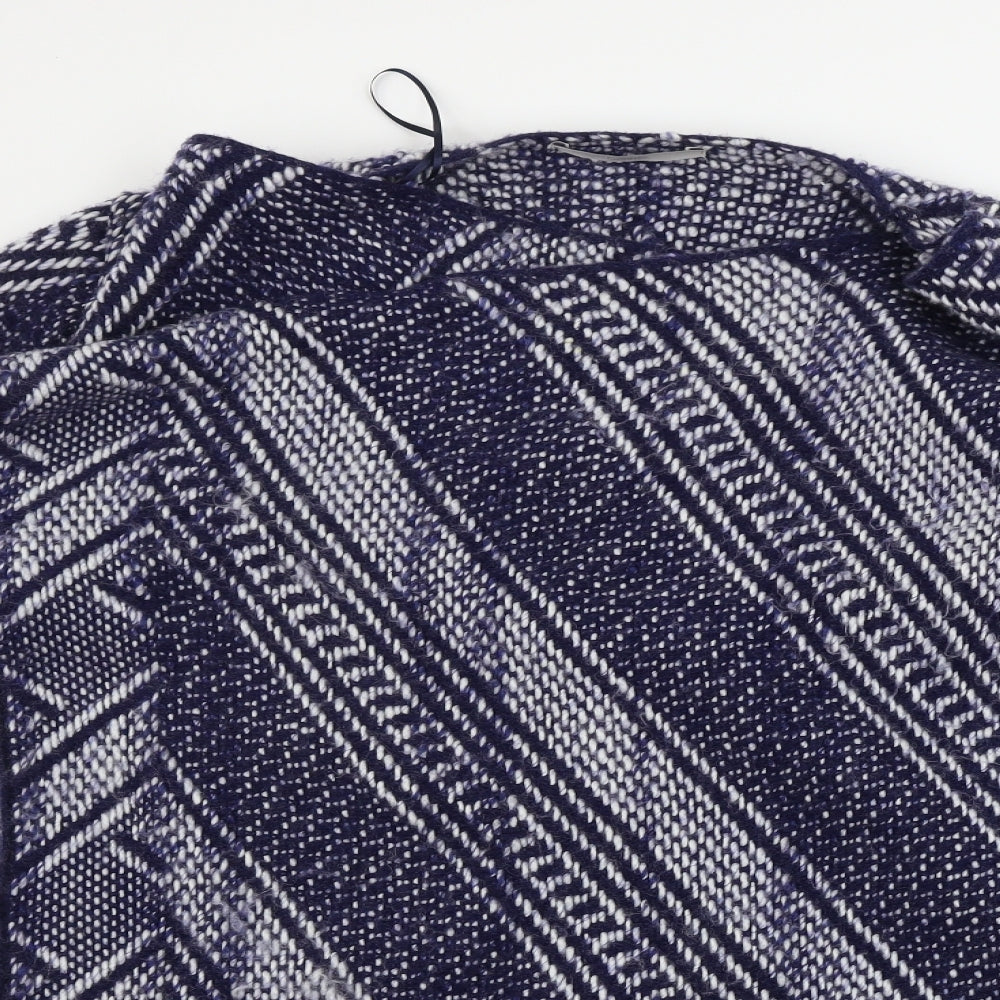 George  Womens Blue Geometric  Cardigan Jumper Size L