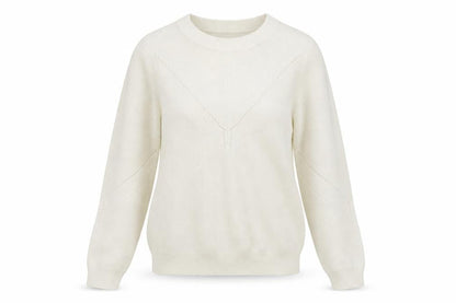 Front view of Tu women’s white jumper, size UK 12