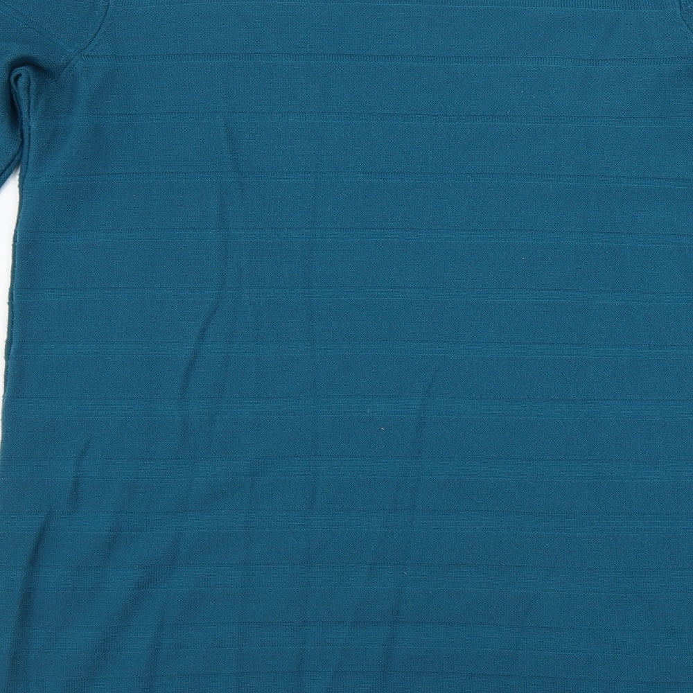 TU Womens Green Striped  A-Line  Size 10