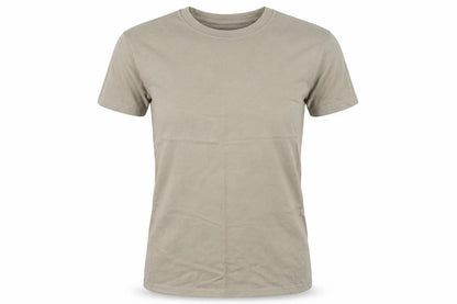 Front view of Blue Cherry women’s brown basic t-shirt, size S