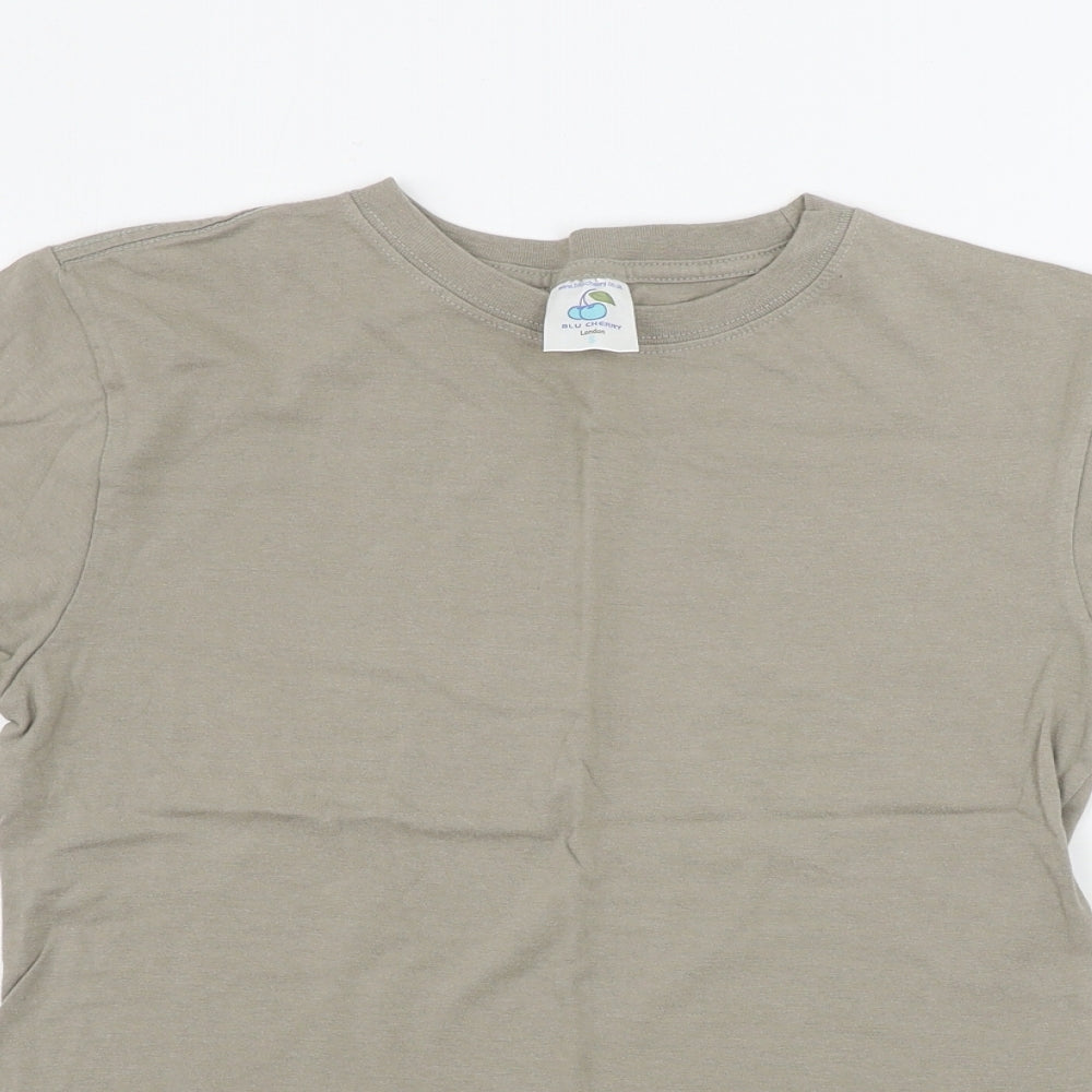 Blue Cherry  Womens Brown   Basic T-Shirt Size S