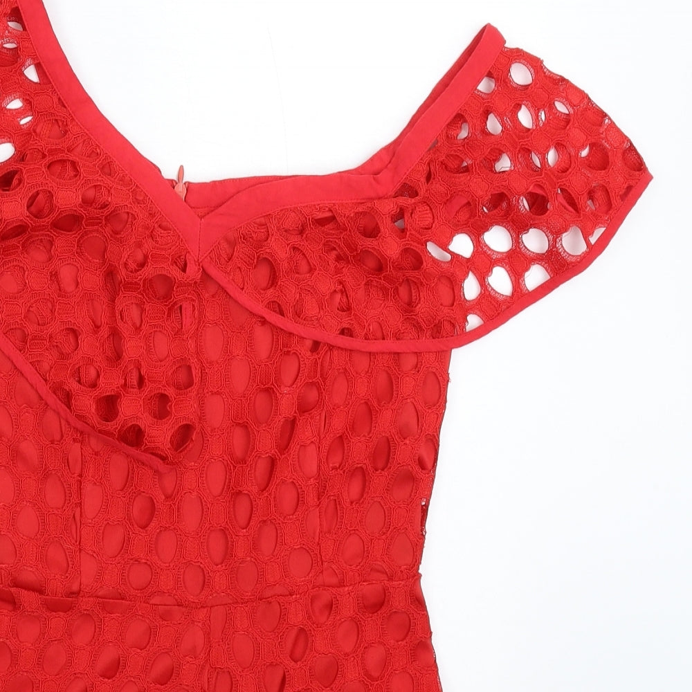 Missguided Womens Red   Jumpsuit One-Piece Size 6 L3 in