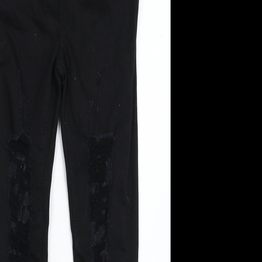 Denim & Co. Womens Black  Denim Skinny Jeans Size 8 L29 in