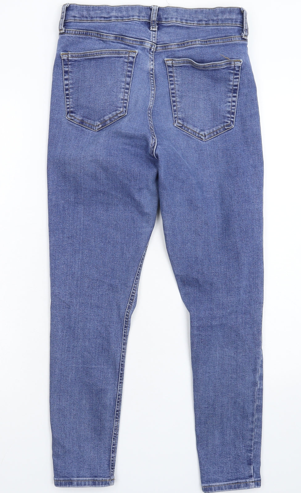 Topshop Womens Blue  Denim Skinny Jeans Size 30 in L25 in