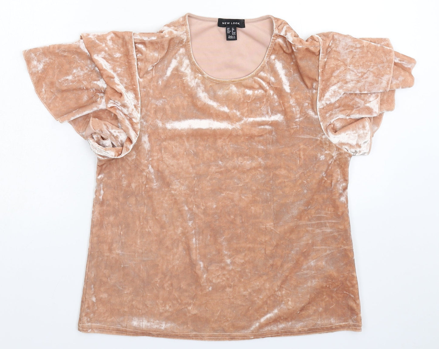 Womens UK Size 12 New Look Beige Pullover Jumper