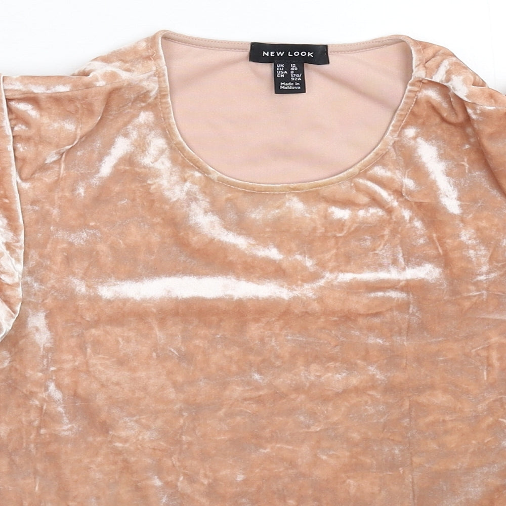 Womens UK Size 12 New Look Beige Pullover Jumper