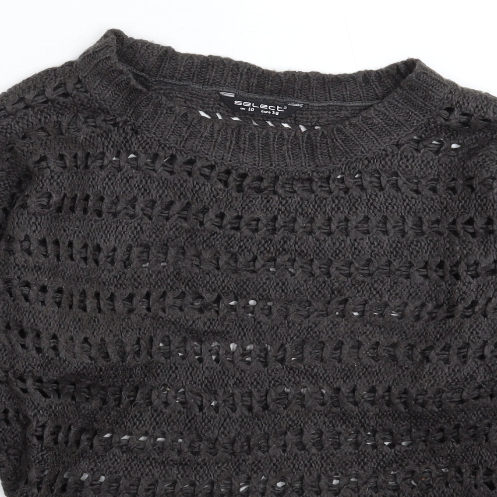 Womens UK Size 10 Select Grey Pullover Jumper