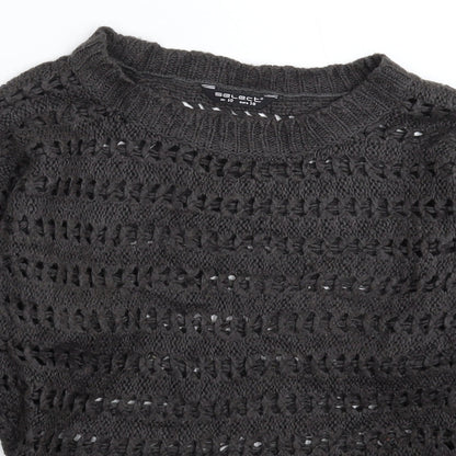 Womens UK Size 10 Select Grey Pullover Jumper