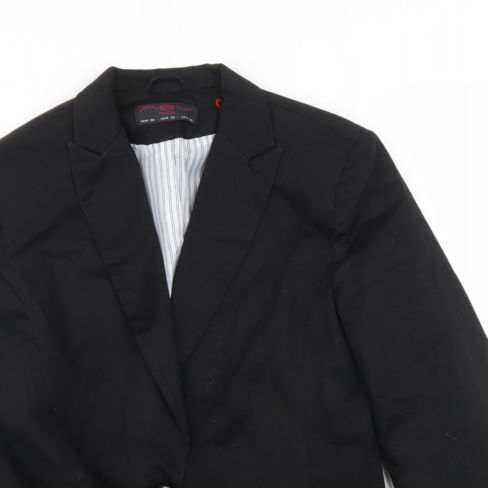 New Look Womens Black   Jacket Blazer Size 10