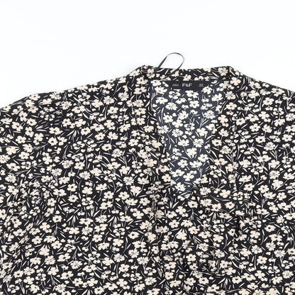 F&F Womens Multicoloured Floral  Basic Blouse Size 12