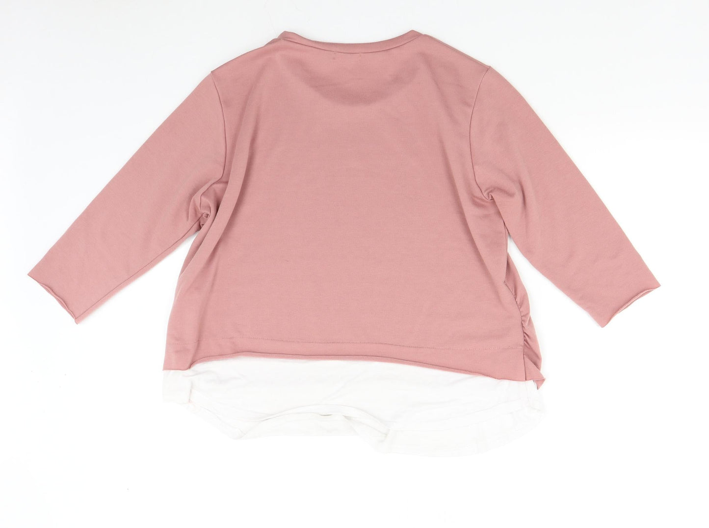 Boohoo Womens Pink   Pullover Sweatshirt Size 12