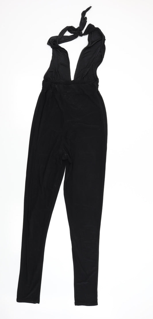 Boohoo Womens Black   Jumpsuit One-Piece Size 8