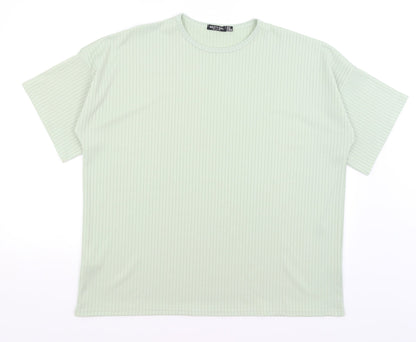 Nasty Gal Womens Blue   Basic T-Shirt Size 14