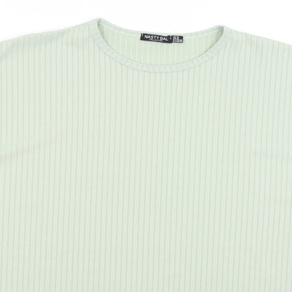 Nasty Gal Womens Blue   Basic T-Shirt Size 14