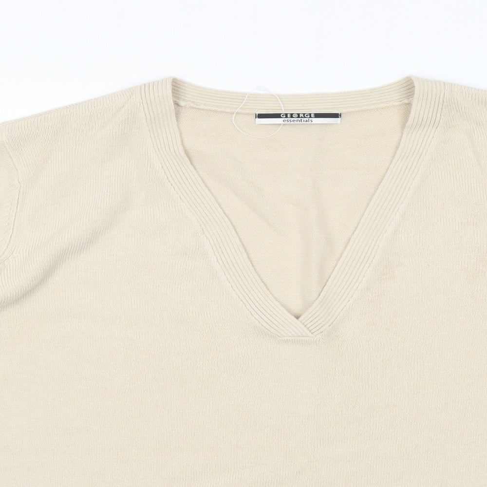 George Womens Beige   Pullover Jumper Size 16