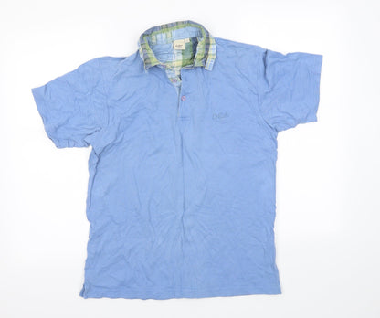 Cotton Traders Mens Blue    Polo Size S