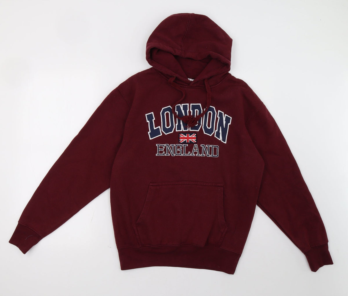 Front view of zone one women’s red pullover hoodie, size S