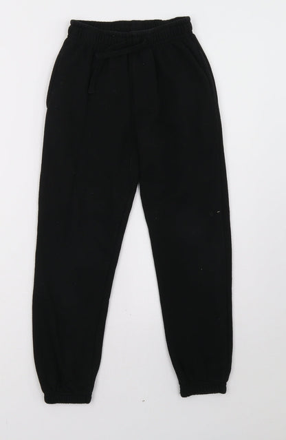 Primark Boys Black   Jogger Trousers Size 9 Months
