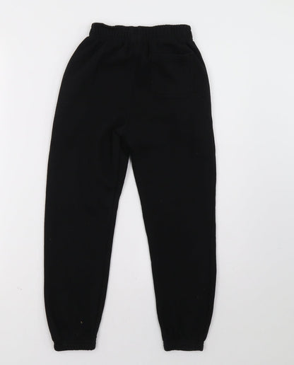Primark Boys Black   Jogger Trousers Size 9 Months