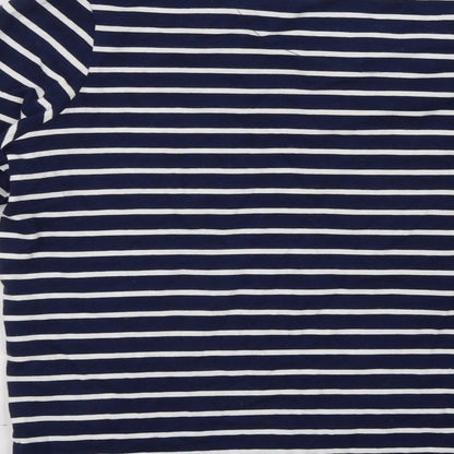 Marks and Spencer Girls Blue Striped  Pullover Sweatshirt Size 14-15 Years