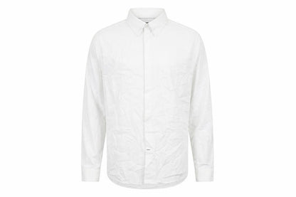 Front view of Burton men’s white polo, size 18